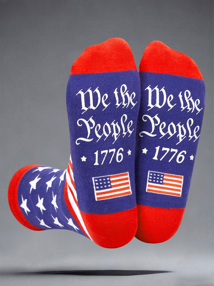 "we the people 1776" unisex socks