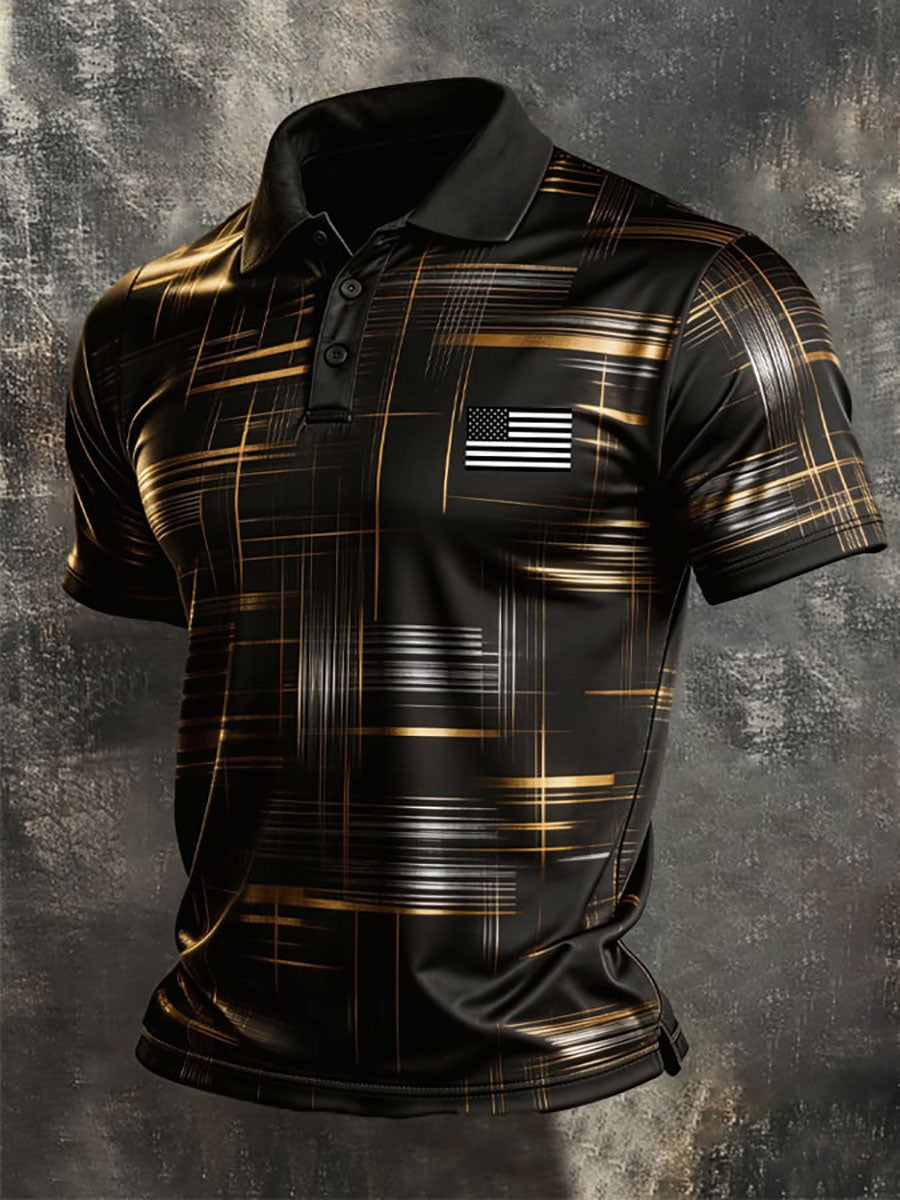 Men's Retro Patriot Print Shirt