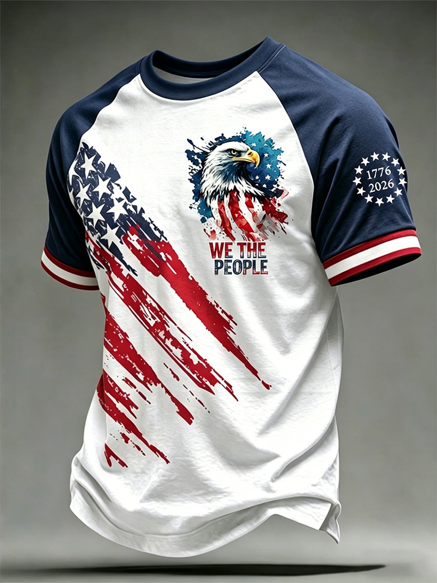 Men's Independence Day We The People Print Tee