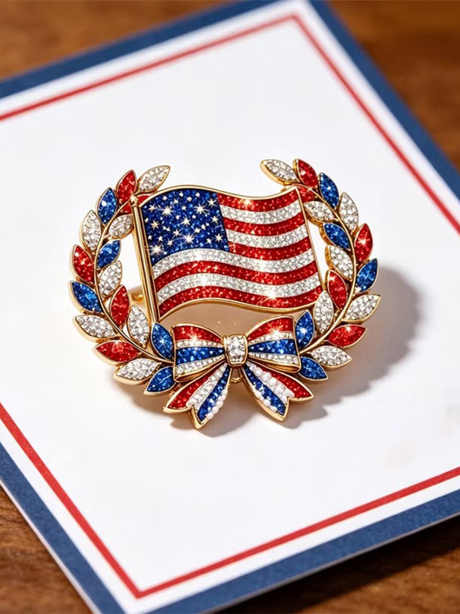Patriotic Commemorative Brooch