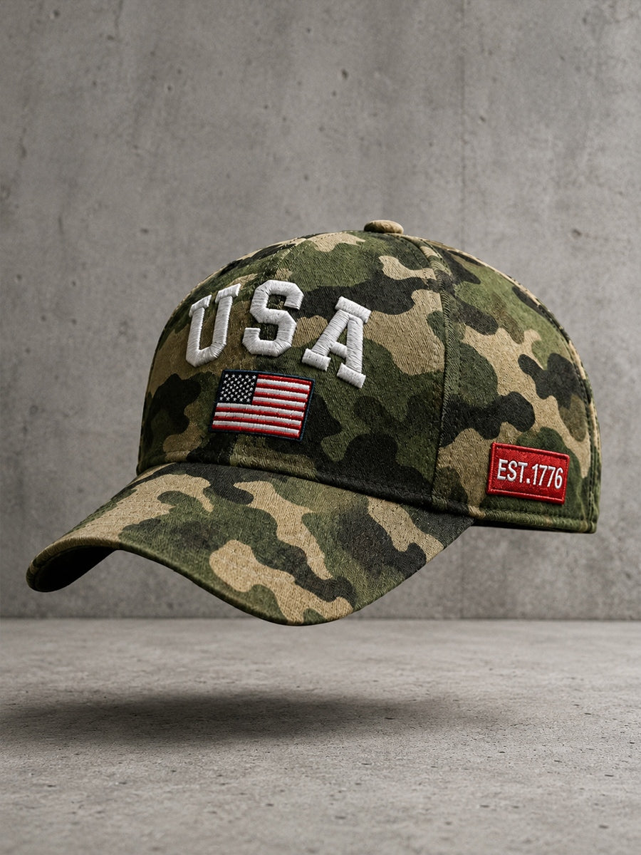 Unisex USA Camouflage Hat