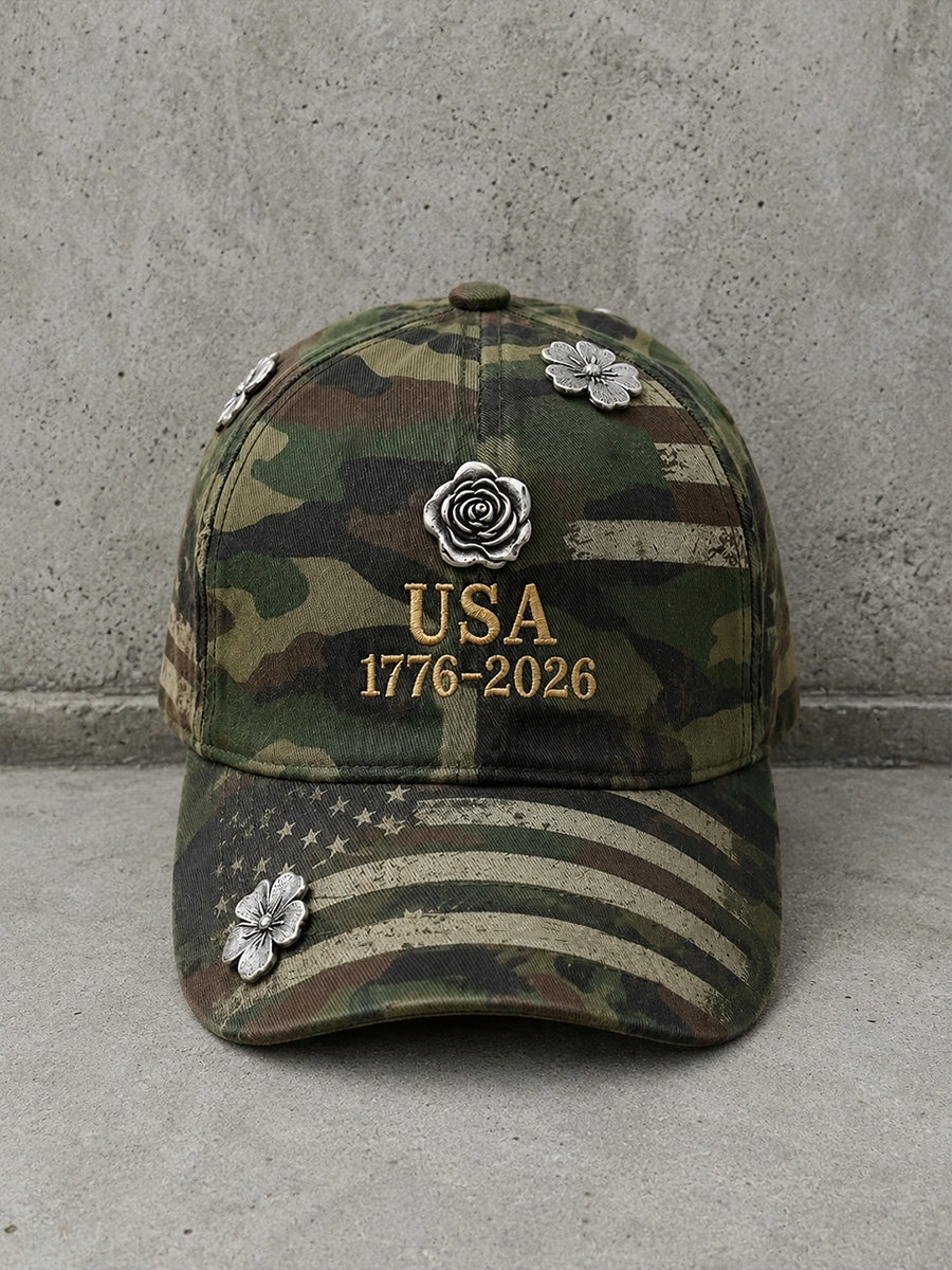 Unisex USA 1776-2026 Camouflage Hat