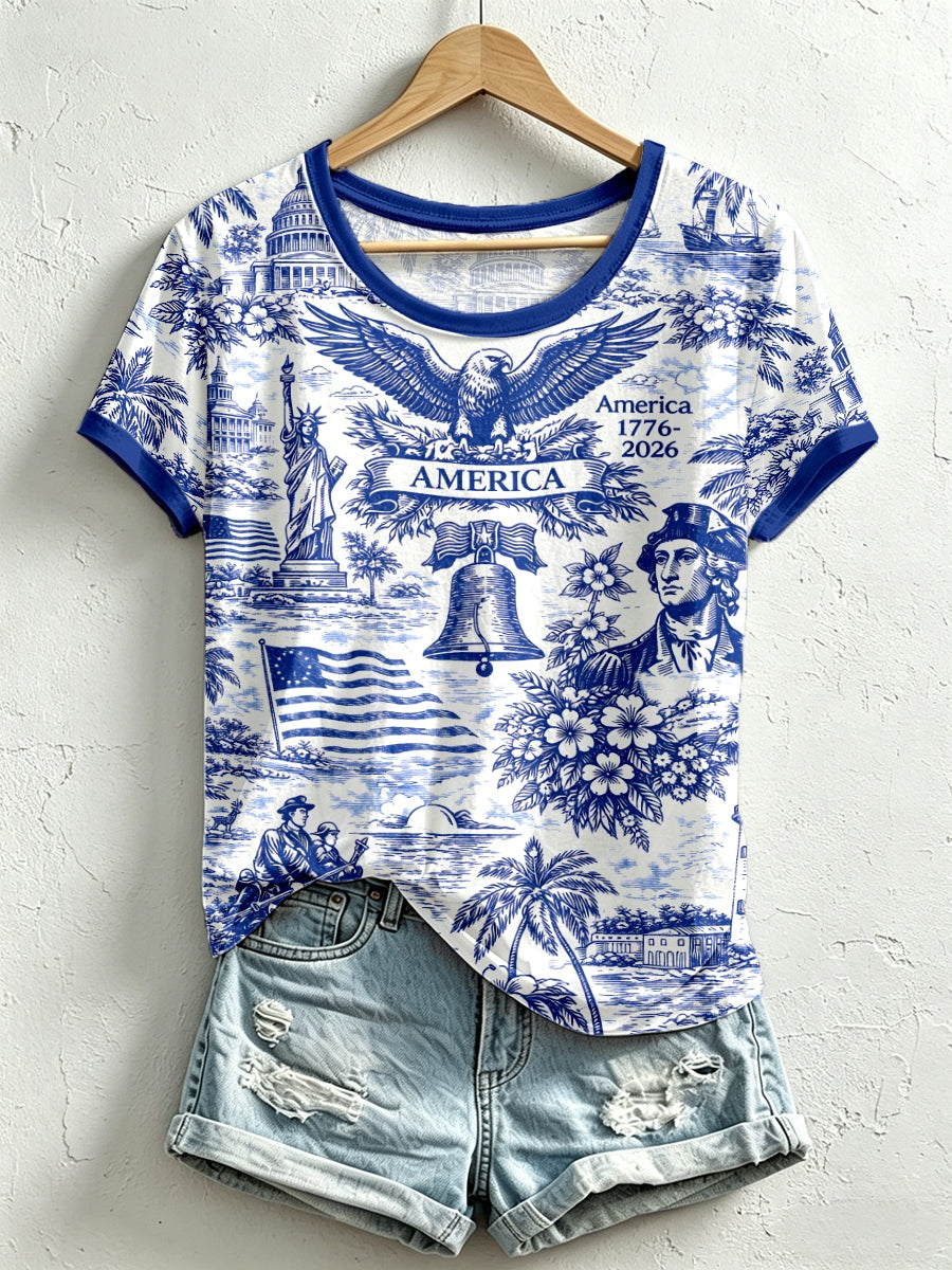 Women's America 1776-2026 Patriotic T-Shirt