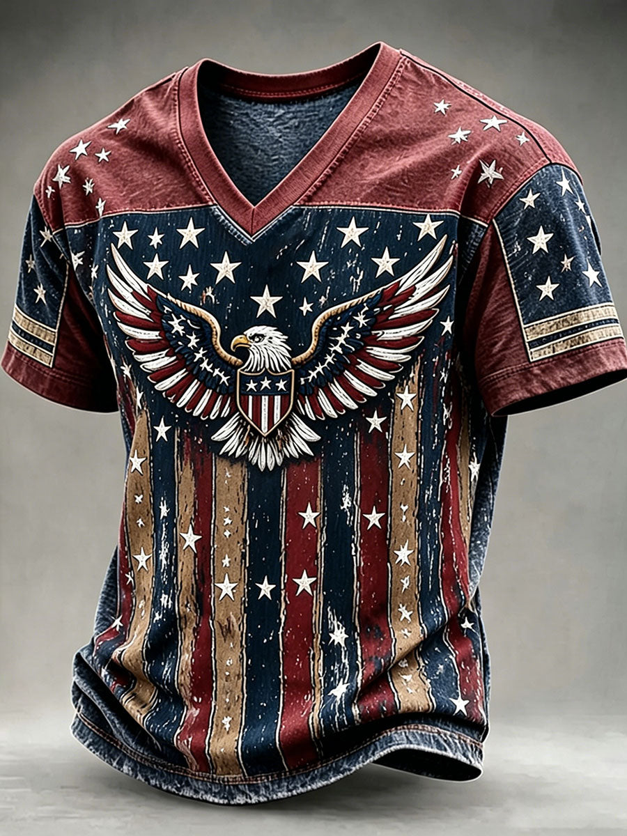 Men's Independence Day Print Casual T-Shirt