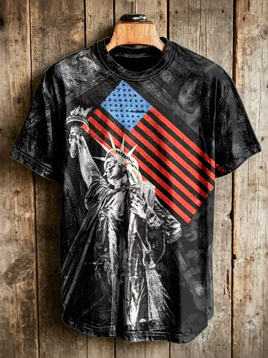 Men's America Printed T-shirt