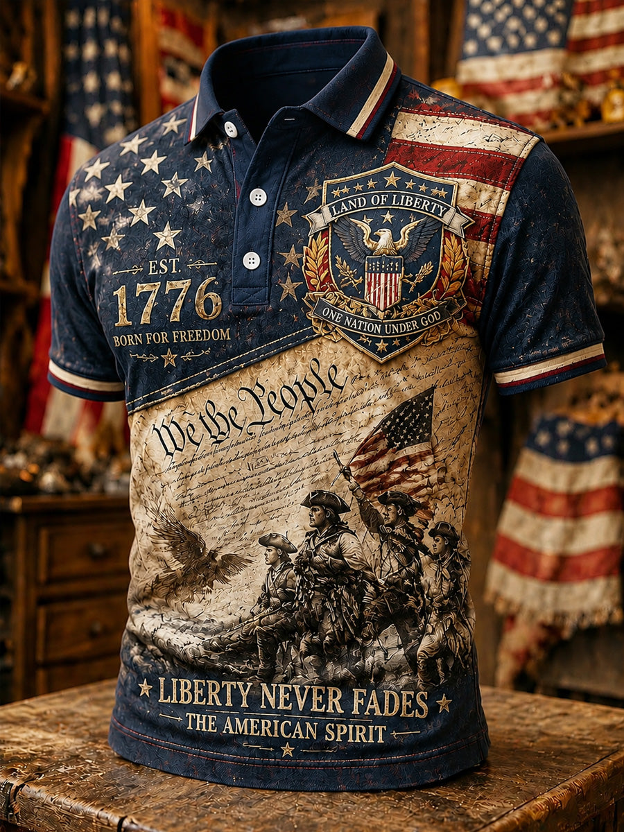 Men's Independence Day Print Polo