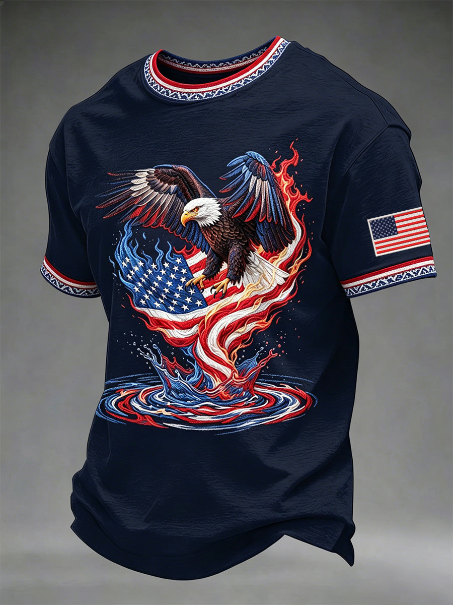 Men's Independence Day Print Casual Tee