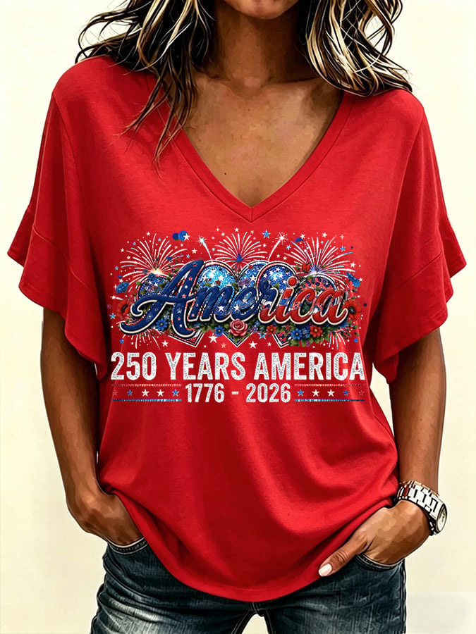 Women's 250 Years America Casual T-shirt