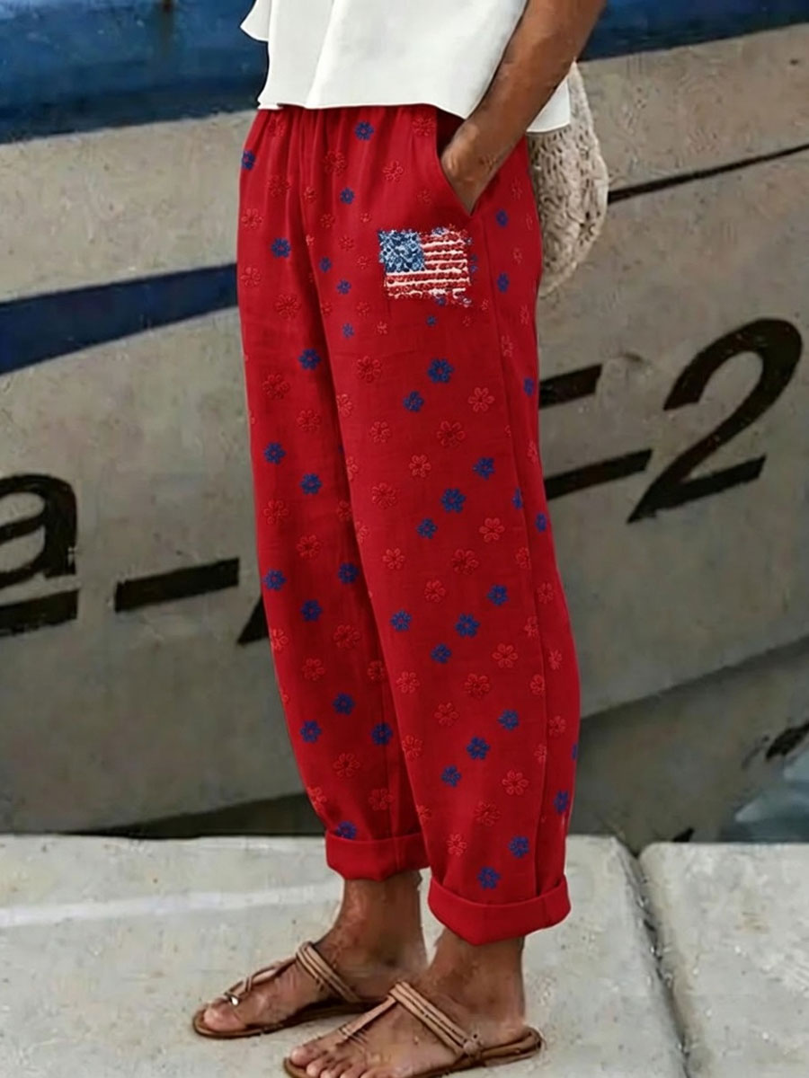 U.S. 250th Anniversary Linen Trousers